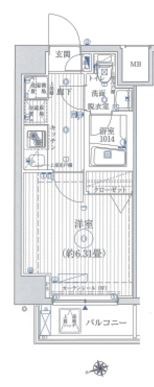 リライア東京イーストレジデンス  間取り図