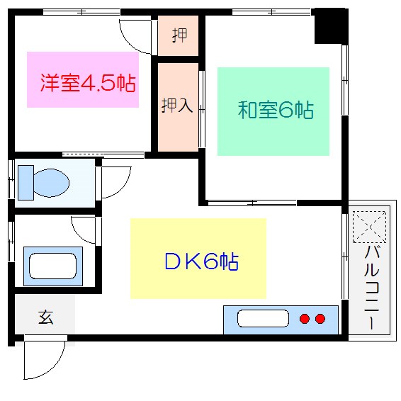 コーポマルナカ 間取り図