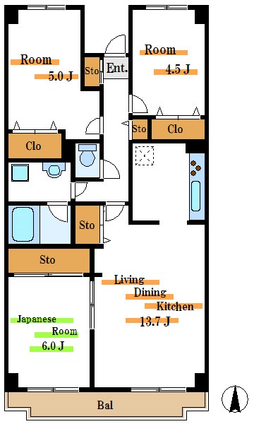 ジュネス 間取り図