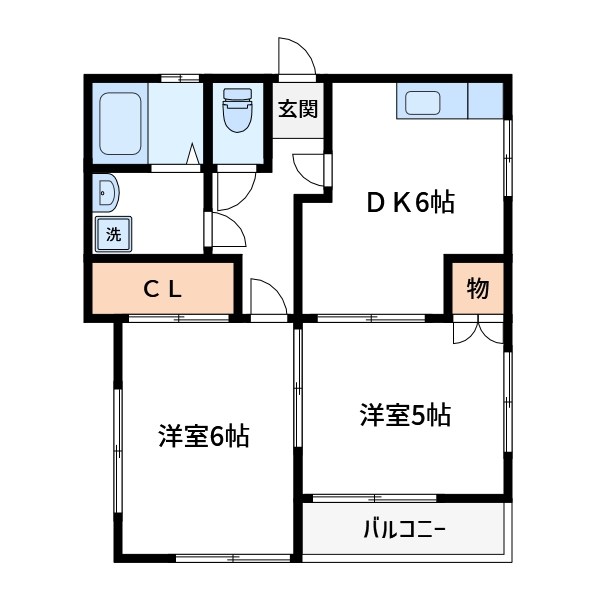 メゾンノース 201号室 間取り