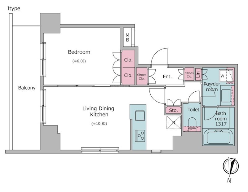 ブラウ住吉 間取り図