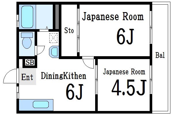 サンハイツ 103号室 間取り