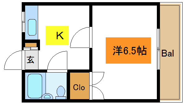 コーポＡＯＫＩ     間取り図