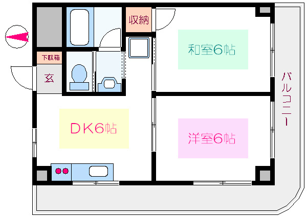 パークヒルズ越前屋  間取り図