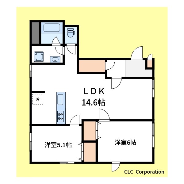 BOW！HOUSE 111号室 間取り