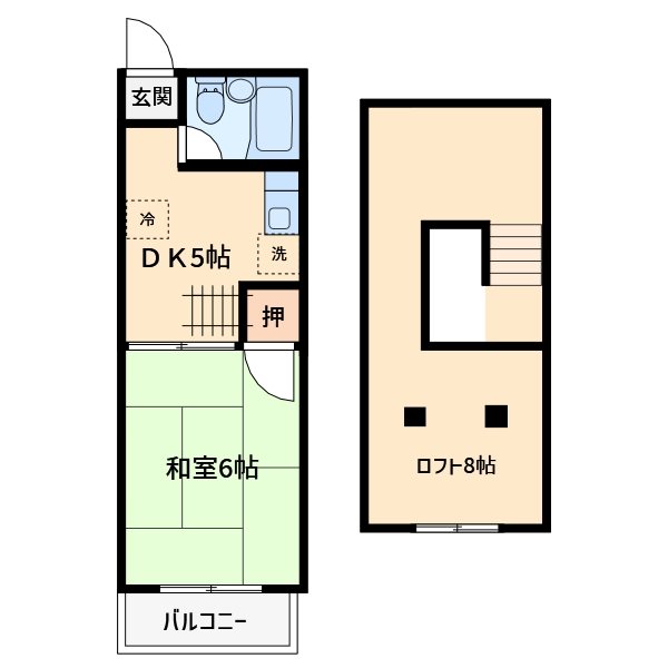 ドミール青山 202号室 間取り