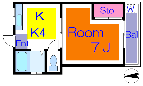 コーポ第二フクジュ 間取り