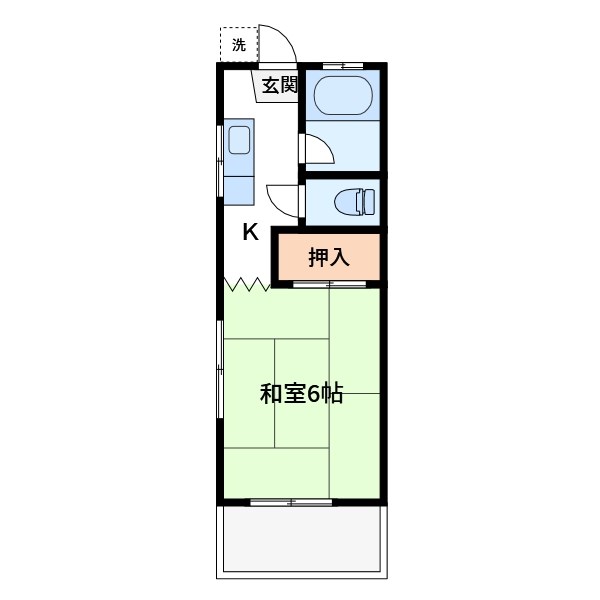 奈良コーポ  間取り図