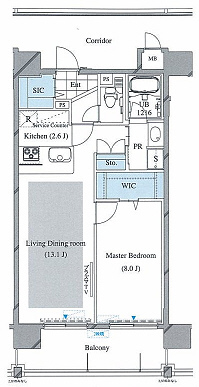 ロイヤルパークス新田 間取り