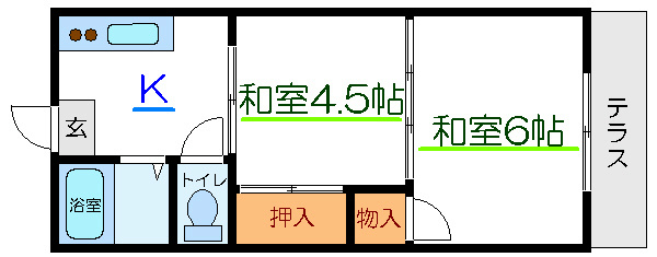 美幸荘 間取り図