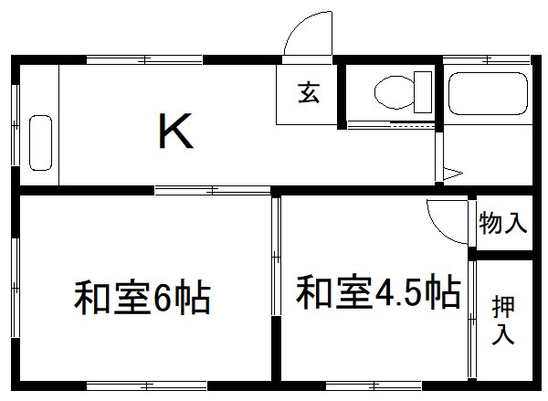 明峰荘 間取り図