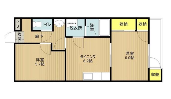 ハイツサンライズ 間取り図