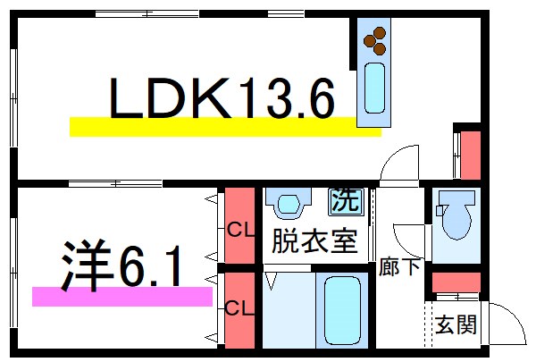 フルール滝野川  間取り
