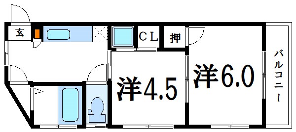 コーポペガサス 間取り図