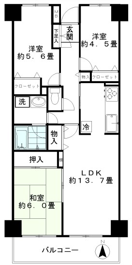 ジュネス 間取り図