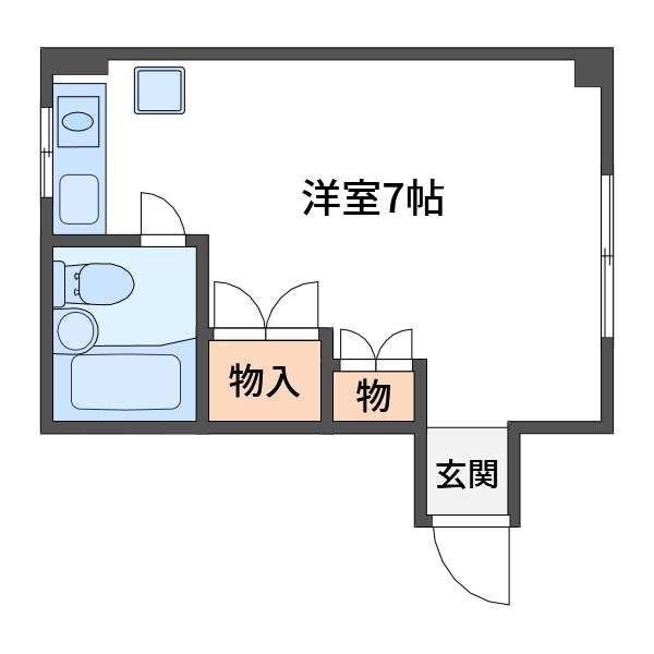 石川ビル  303号室 間取り