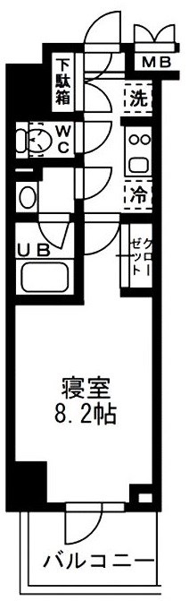 レジディア亀戸 301号室 間取り