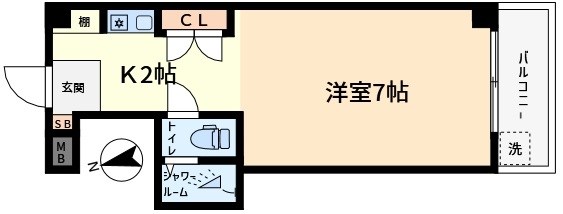 コーポマスダ10  203号室 間取り