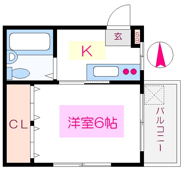 野口ビル   302号室 間取り