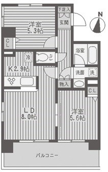 レジディア両国  601号室 間取り