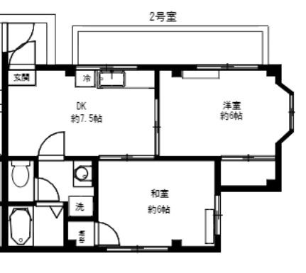モナミソレイユ四つ木 間取り