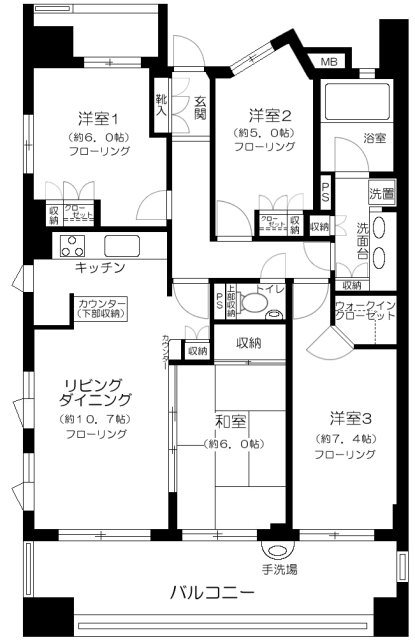 リアナシーコースト葛西 間取り