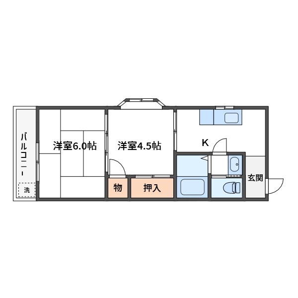 リバーサイド谷津田  間取り図