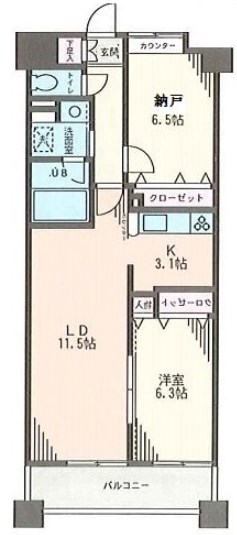 フェリーチェ  間取り図