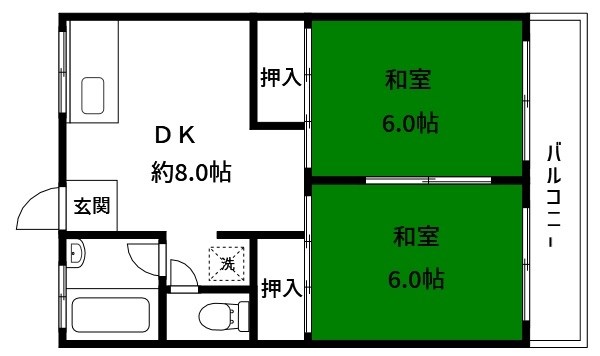 コーポタナカ  間取り