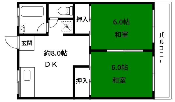 コーポタナカ  間取り