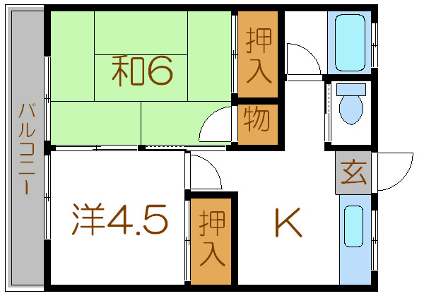 第二峯崎ハイツ 間取り図