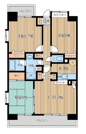 CITY　SPIRE西葛西  間取り図