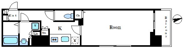 レジディア銀座東 間取り図