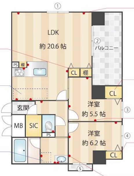 ニューガイア南葛西No.71 間取り