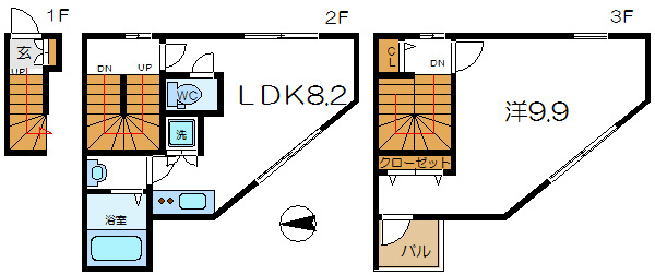 レベアス北千住  間取り図