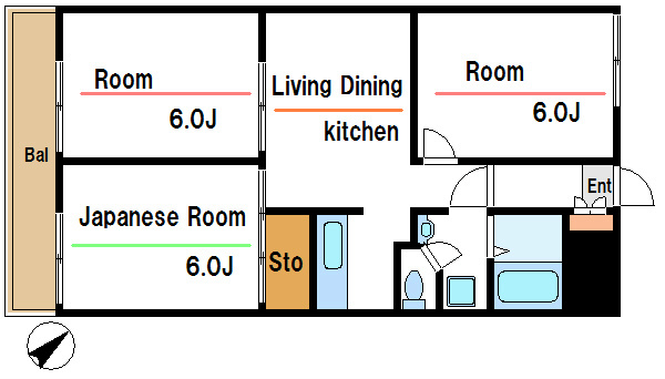 三角ロイヤルハイツ  間取り図