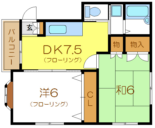 イースタンコーポ南篠崎 間取り図