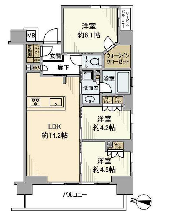 イニシア東京五反野    間取り図