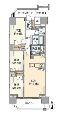 プラウド木場 間取り図