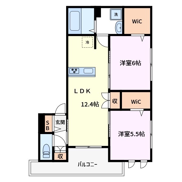 （仮称）日ノ出町メゾン 間取り