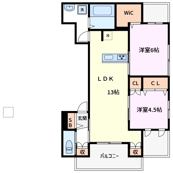 （仮称）日ノ出町メゾン 間取り図