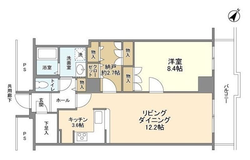 トルナーレ日本橋浜町 間取り