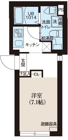 レピュア北千住レジデンス  間取り