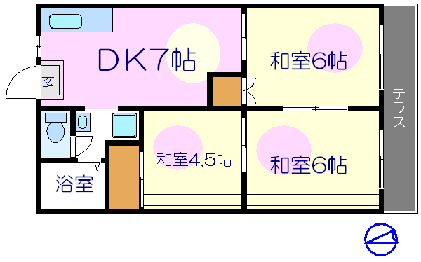 桜ビラ Ｄ棟 間取り