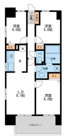 レジディア南千住  間取り図