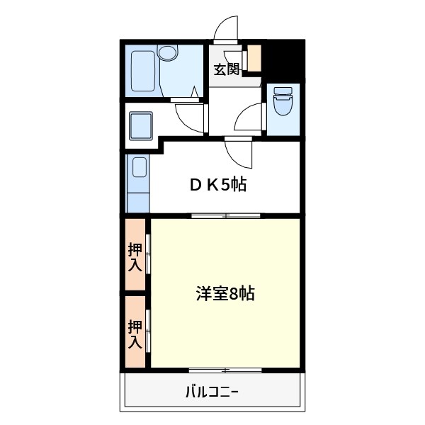 ベルメゾン 201号室 間取り