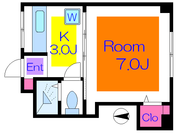 ウオチマンション  間取り図