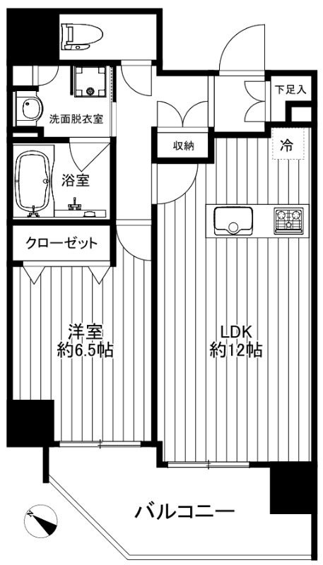 CREAL　premier八丁堀   間取り図