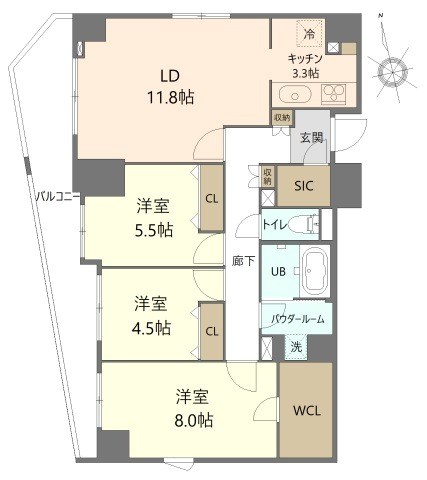 グラウンドツリー 間取り図