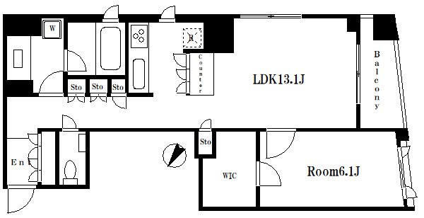 ブラディア日本橋水天宮 間取り